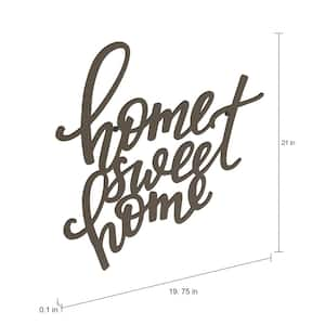 "Home Sweet Home" Metal Cutout Sign