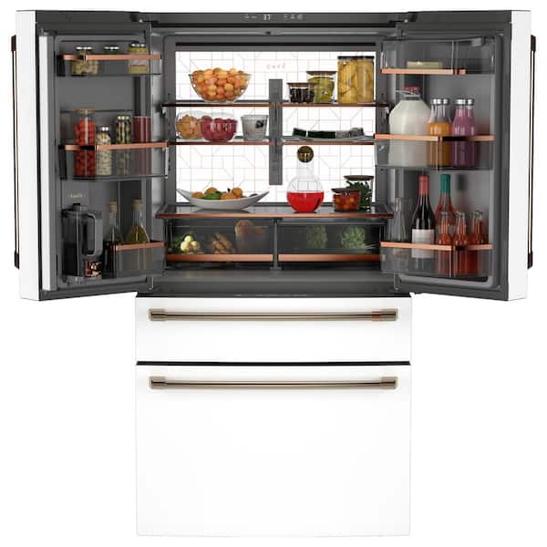 Cafe 28.7 cu. ft. Smart Four Door French Door Refrigerator in