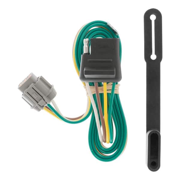 CURT Custom Vehicle-Trailer Wiring Harness, 4-Flat, Select Nissan and Suzuki Vehicles, OEM Tow Package Required, T-Connector