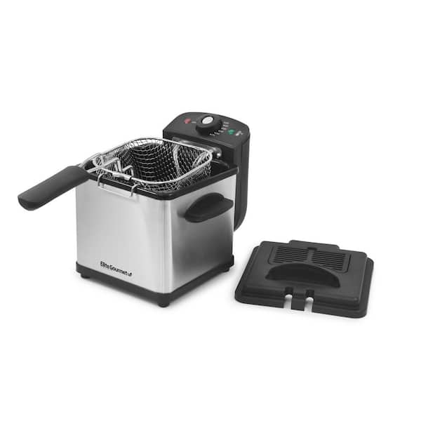 Elite Gourmet 1.6 qt. Deep Fryer Stainless Steel