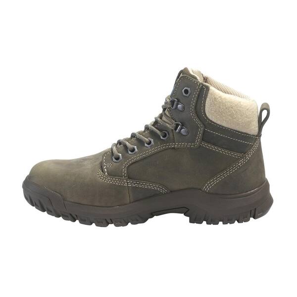 grey steel toe boots