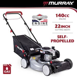 22 in. 140 cc Briggs & Stratton Walk Behind Gas Self-Propelled Lawn Mower with Front Wheel Drive and Bagger
