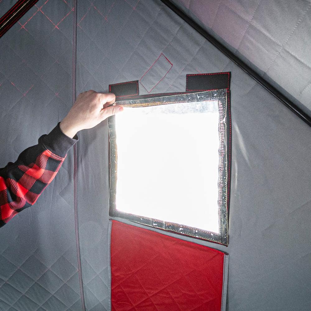 Eskimo QuickFish 3-Person Red Insulated Pop-Up Ice Fishing Shelter