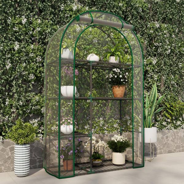 ★ TOOMUCHTAX★ COLLAGE02 BABYT GREEN MIX TMT24SSTSGRN007 LATTOY Walk-in Greenhouse 40 in. W x 18 in. D x 63 in. H