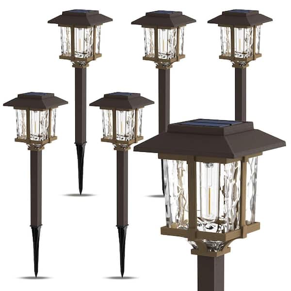 6 Pack Solar Outdoor Lights,Garden Stake