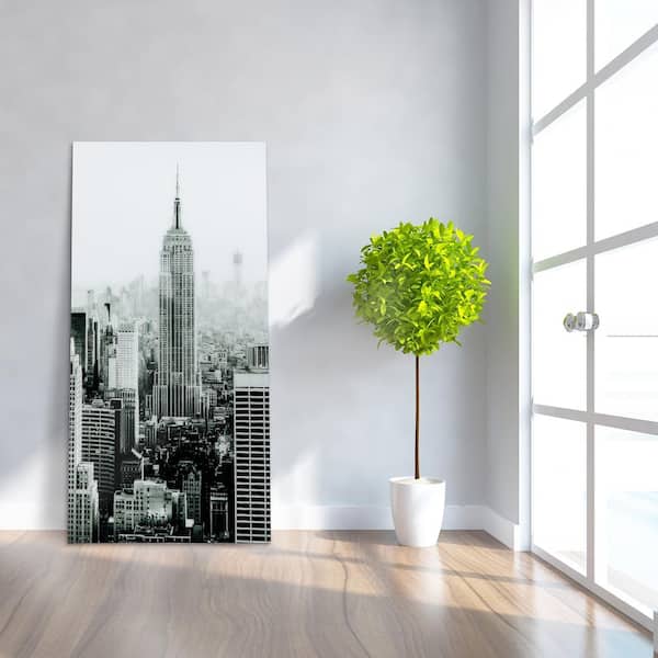 "Empire" Frameless Free Floating Tempered Art Glass by EAD Art Coop Wall Art