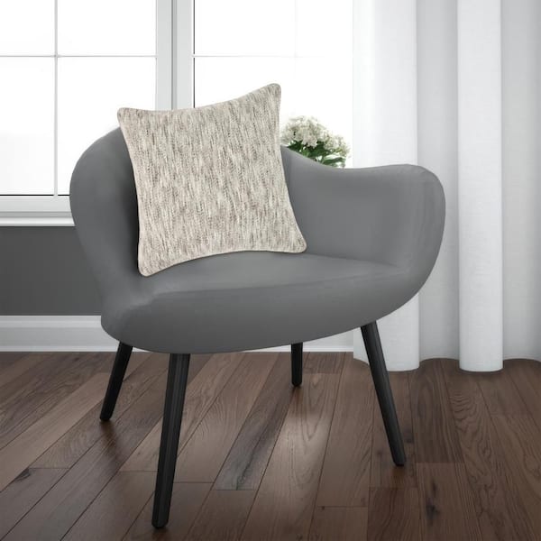 Sam Beige Duck Feathers and DuckDown 22 in. X 22 in. Accent Throw Pillow