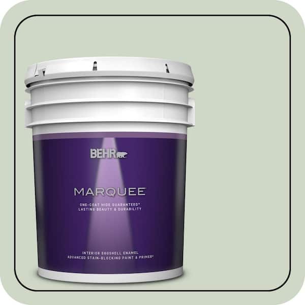 BEHR MARQUEE 5 gal. #S390-2 Spring Valley Eggshell Enamel Interior Paint & Primer
