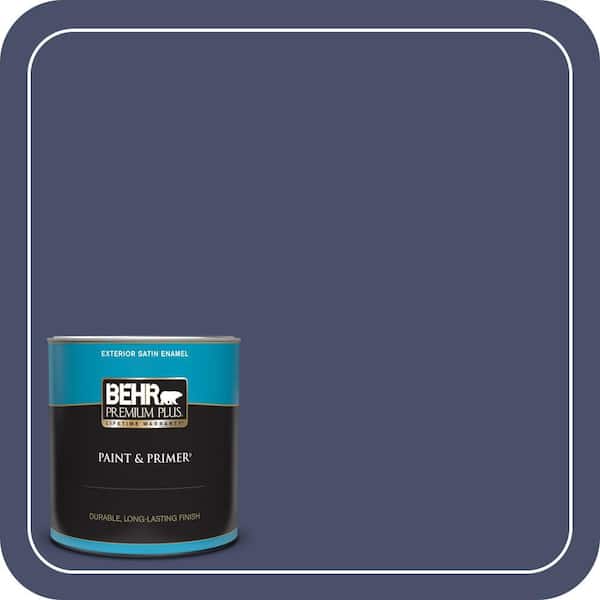 BEHR PREMIUM PLUS 1 qt. #PPU15-18 Vintage Velvet Satin Enamel Exterior Paint & Primer