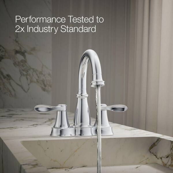 KOHLER Bellera 4 in. Centerset Double-Handle Bathroom Faucet in