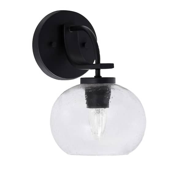 Unbranded Olympia 1-Light Matte Black Wall Sconce