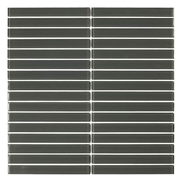 SpeedTiles Eucalyptus Green 11.89 in. x 11.89 in. x 5 mm Glass Peel and Stick Wall Mosaic Tile (5.88 sq. ft./Pack)