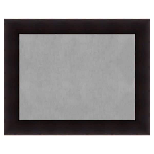 Amanti Art Portico Espresso 30 in. x 24 in. Framed Magnetic Board