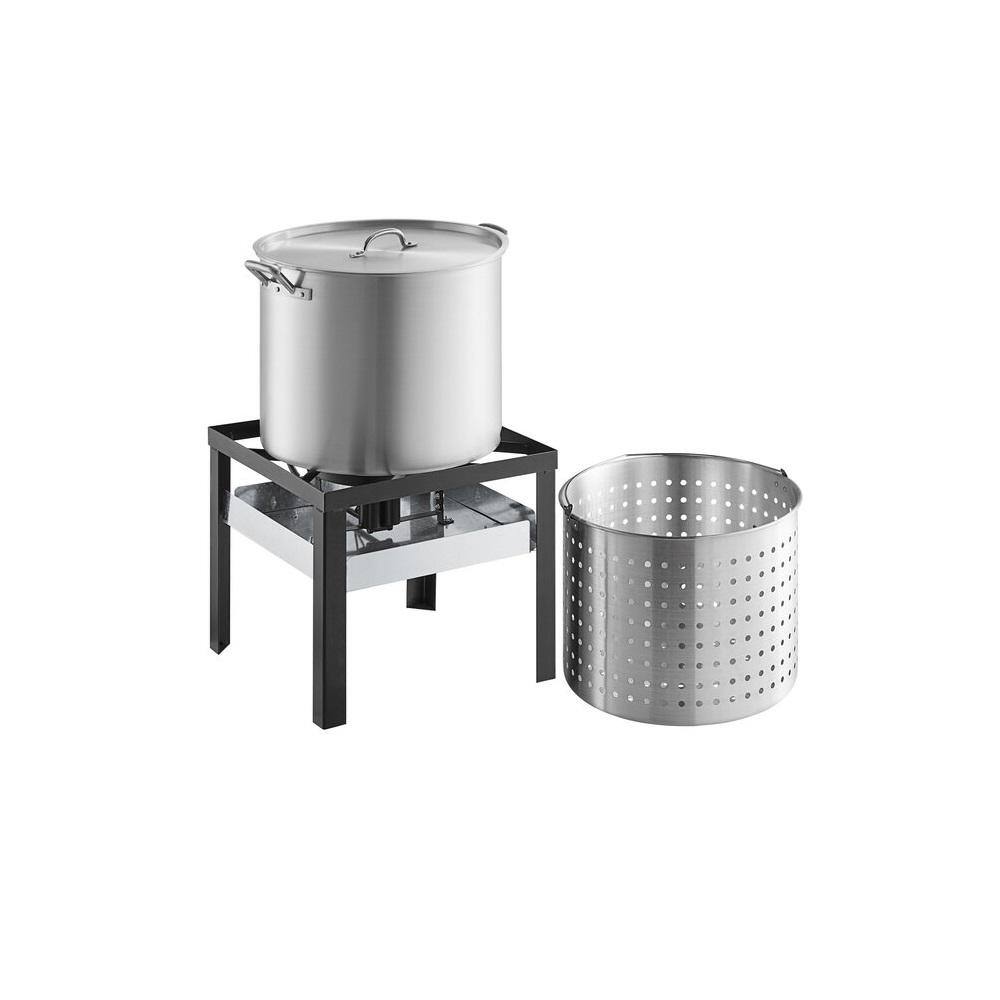 ITOPFOX 100 qt. Aluminum Outdoor Seafood Crawfish Boiler/Steamer Kit