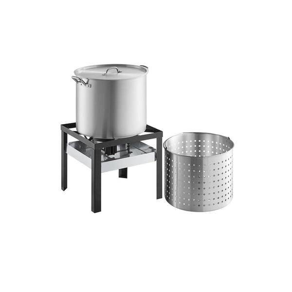 ITOPFOX 100 qt. Aluminum Outdoor Seafood Crawfish Boiler/Steamer Kit