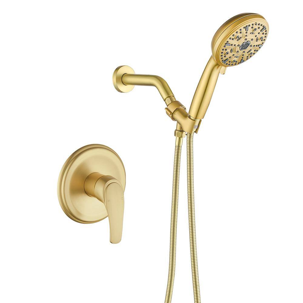 Single Handle Adjustable 10-Spray Shower Faucet 1.8 GPM with Pressure Balance in. Brushed Gold price history on PriceWatchPro