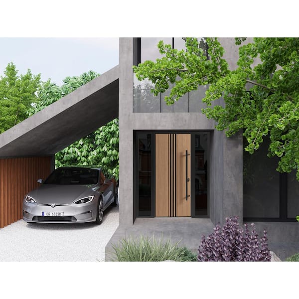 VDOMDOORS 1055 60 in. x 80 in. Left-hand/Inswing 2 Sidelight