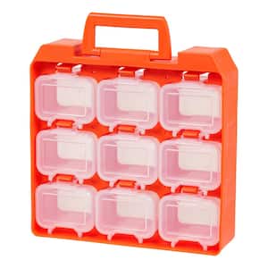 9-Compartment Utility Storage Case in Orange
