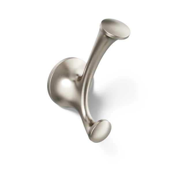 Elliston Double Robe Hook in Brushed Nickel
