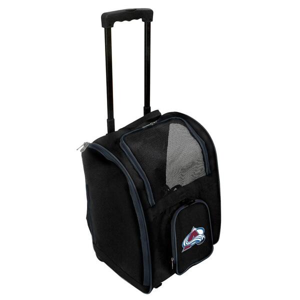 Denco NHL Colorado Avalanche Pet Carrier Premium Bag with wheels in Navy