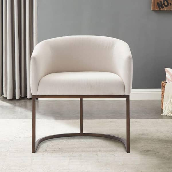 Emery barrelback slope online fabric armchair