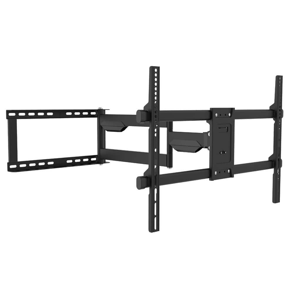 Black Full Motion Outdoor TV Wall Mount for 32"-75" Screens