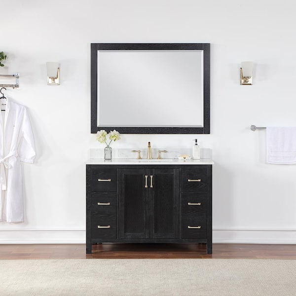 Altair Hadiya 48 in. W x 22 in. D x 34 in. H Single Sink Bath Vanity in ...