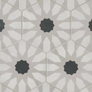 Allora Hexagon 8 in. x 10 in. Matte Fiore Porcelain Floor Tile (12.67 sq. ft./Case)