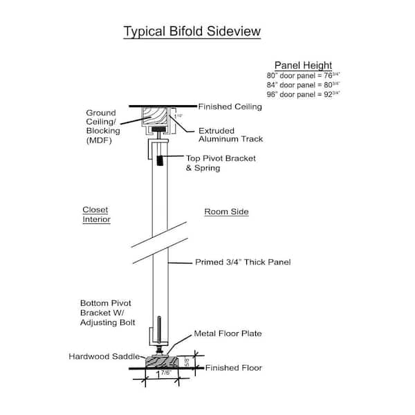 Bifold Closet Door Height Adjustment Dandk Organizer