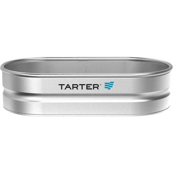 TARTER 2 ft. x 1 ft. x 4 ft. Galvanized Steel Oval Versa 40 Gal. Stock Tank