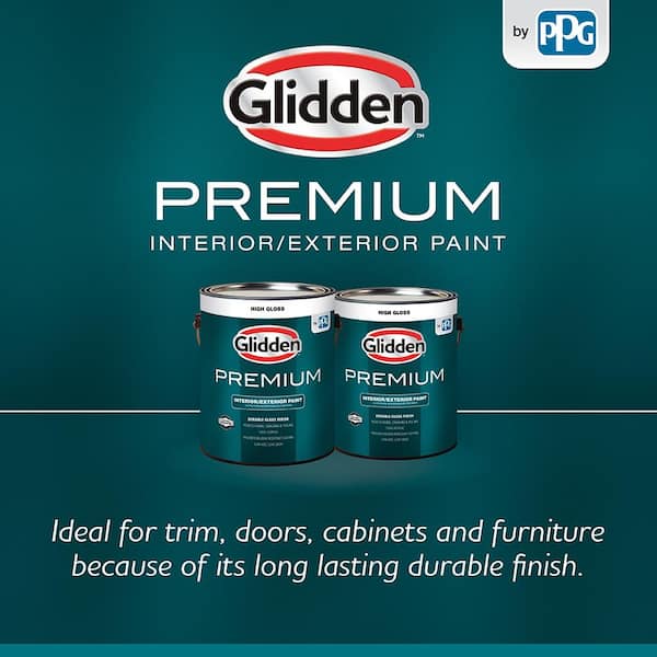 Glidden Trim and Door 1 qt. Bright White Gloss Interior/Exterior Oil Paint  GL 300 04 - The Home Depot