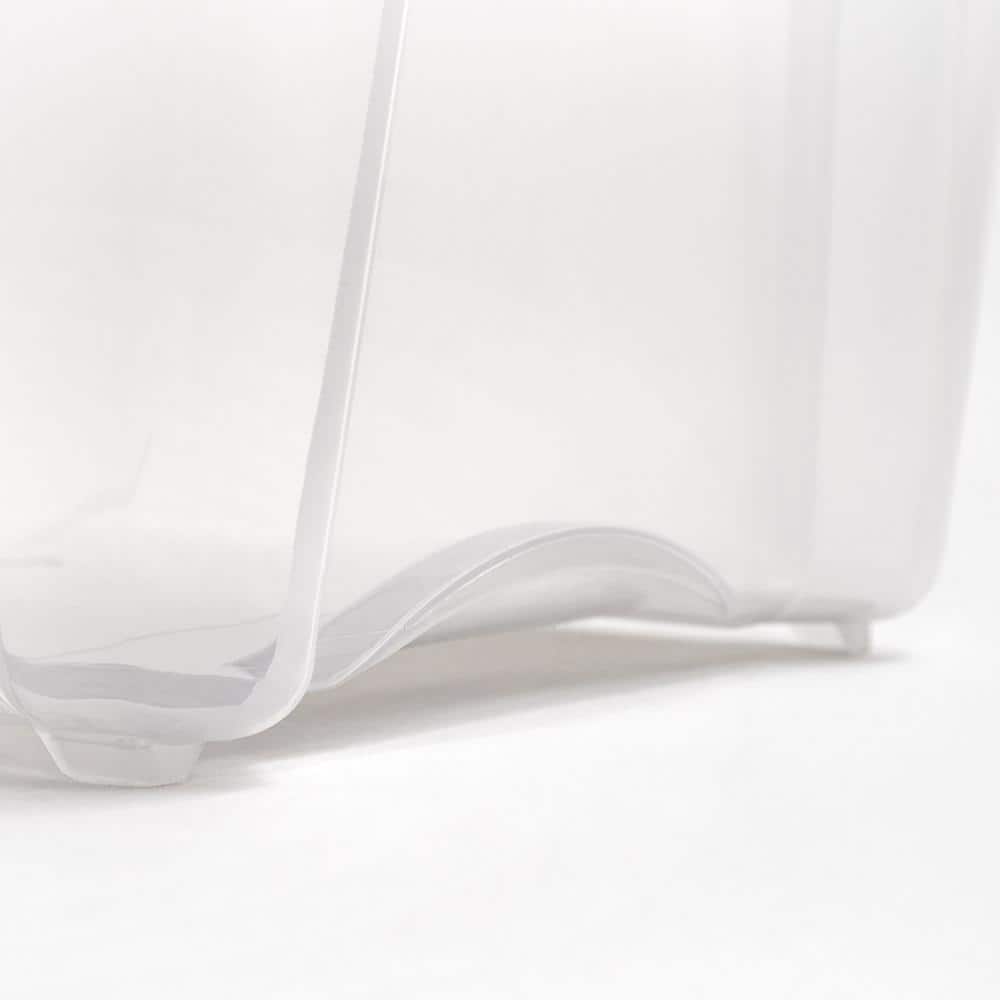 Clear Stackable Plastic Storage Box with Latching Lid, 5 Qt.