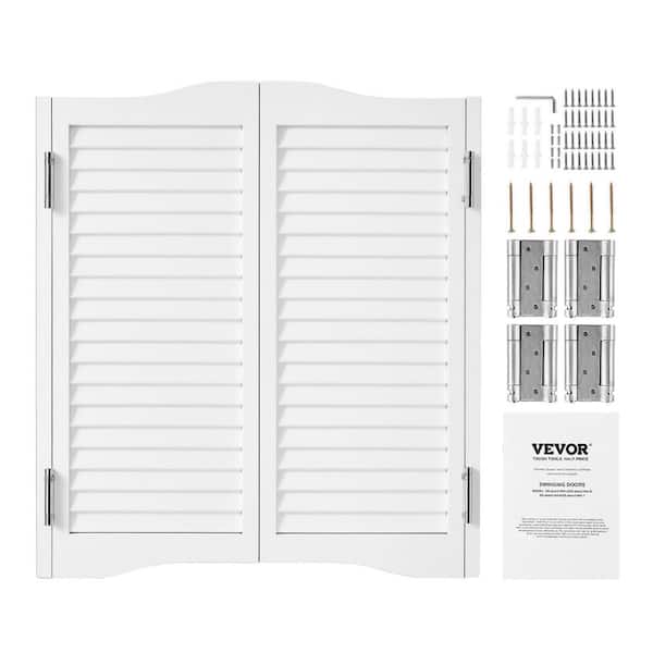 Double Saloon Doors, 1.1 in. x 35.4 in. Arched Top Interior Swinging Cafe Doors, Premium Pine Wood, Sliding Doors