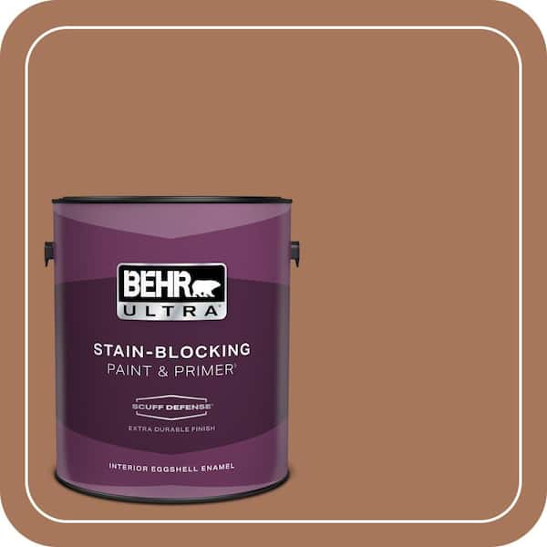 BEHR ULTRA 1 gal. #240F-5 Toasted Chestnut Extra Durable Eggshell Enamel Interior Paint & Primer