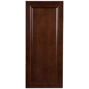 Benton Assembled 18x42x12 in. Wall Cabinet in Amber