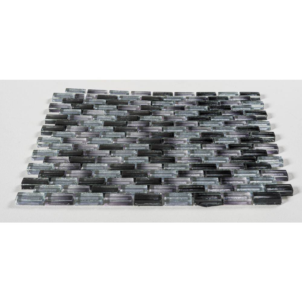 Urbano Polished Glass Brick Joint Mosaic Tile Sample