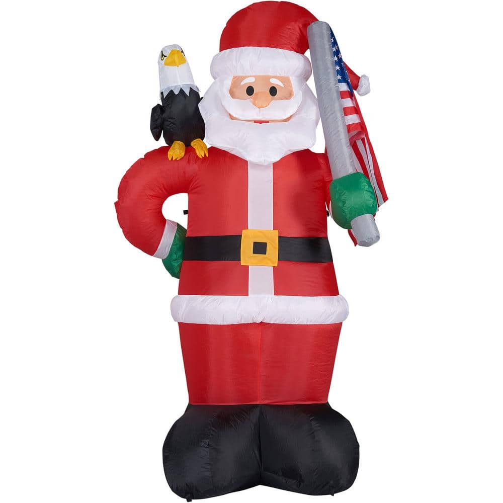 logobrands 7 ft. Atlanta Falcons Santa Clause Yard Inflatable