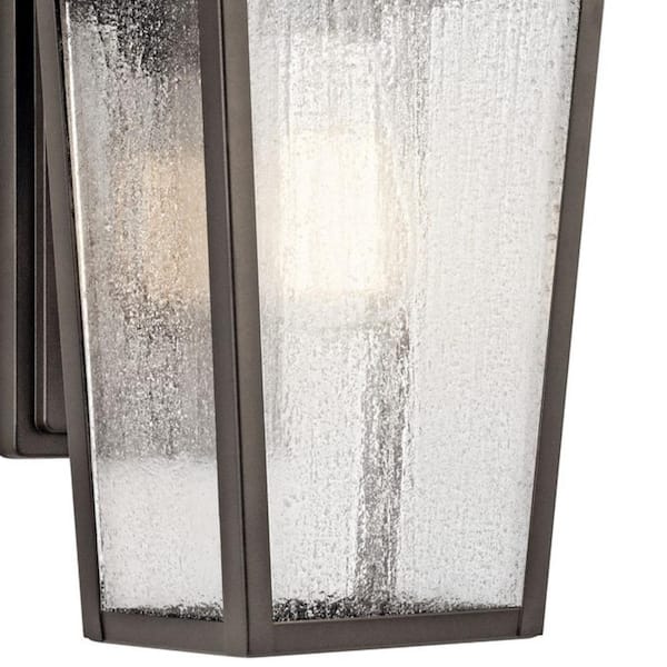 Forestdale 14.75 in. 1-Light Olde Bronze Outdoor Hardwired Wall Lantern Sconce with No Bulbs Included (1-Pack)