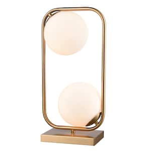 Seaboard 18 in. Aged Brass Table Lamp