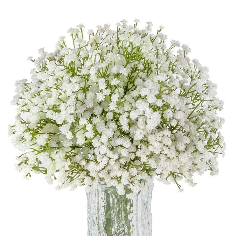 ☆gypsohila☆完売☆タグ付きTulleFrillBlouse☆ホワイト 20 in. White Indoor/Outdoor Artificial Gypsophila Flower