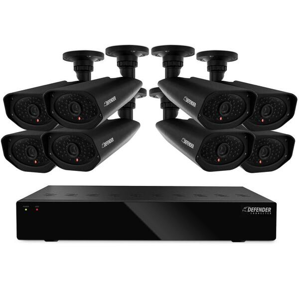 Defender Connected 8-Channel 1TB Smart Security DVR with (8) 800 TVL Ultra Hi-Res Indoor/Outdoor Cameras
