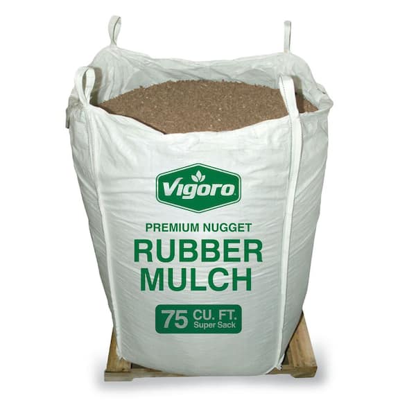 75 cu. ft. Cypress Rubber Nugget Mulch Super Sack