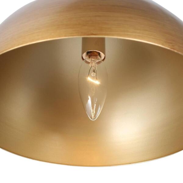 Bamyum Vintage Pendant Lamp - 30cm Copper & Gold Circle Light With E27 Socket | For Living Room, Kitchen, Dining, Cafe