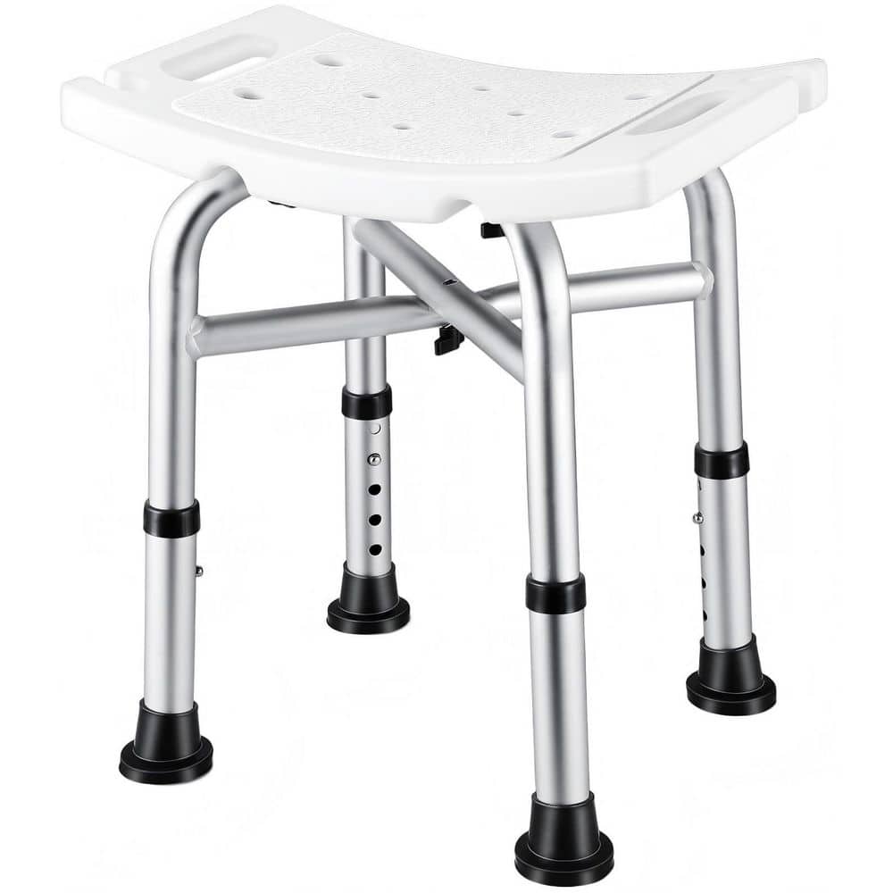 Aluminum Shower Chair for Inside Shower, 5 Height Adjustable Shower Stool, Shower Seats for Adults in White, 500lb price history on PriceWatchPro