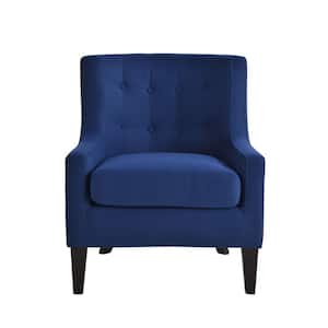 Henley Blue Polyester Arm Chair