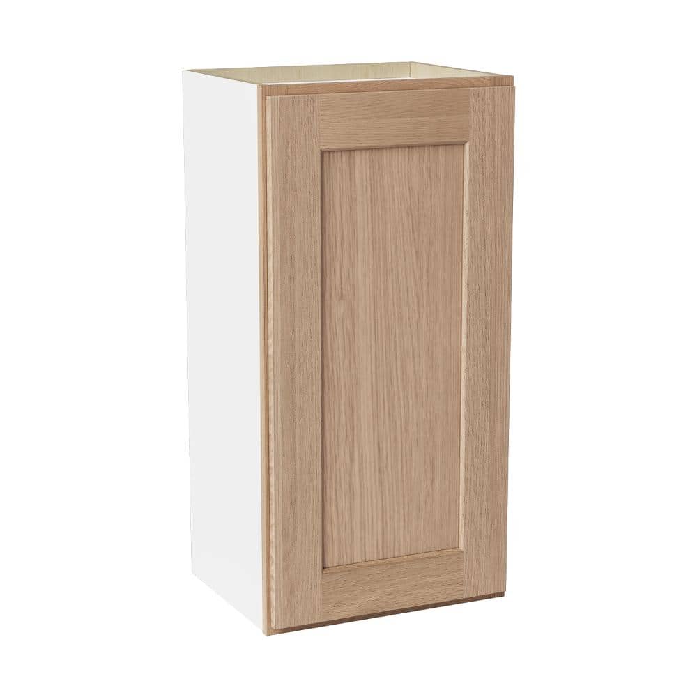 15 in. W x 12 in. D x 30 in. H Ready to Assemble Solid Wood Shaker Wall Kitchen Cabinet in Oak price history on PriceWatchPro
