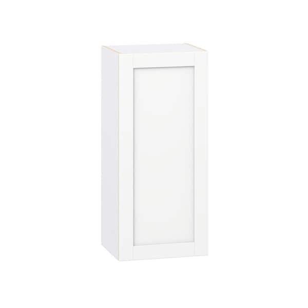 Milton 18 in. W x 14 in. D x 40 in. H Assembled Shaker Wall Kitchen Cabinet in Bright White