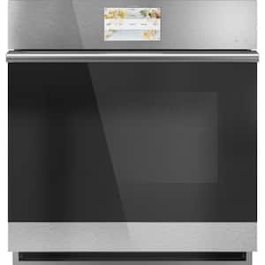 27 in. Smart Single Electric Wall Oven with Convection Self-Cleaning in Platinum Glass