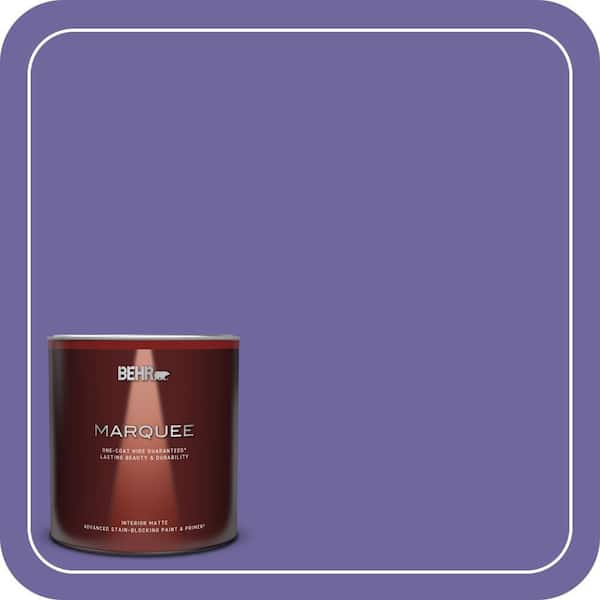 BEHR MARQUEE 1 qt. #630B-7 Pandora Matte Interior Paint & Primer