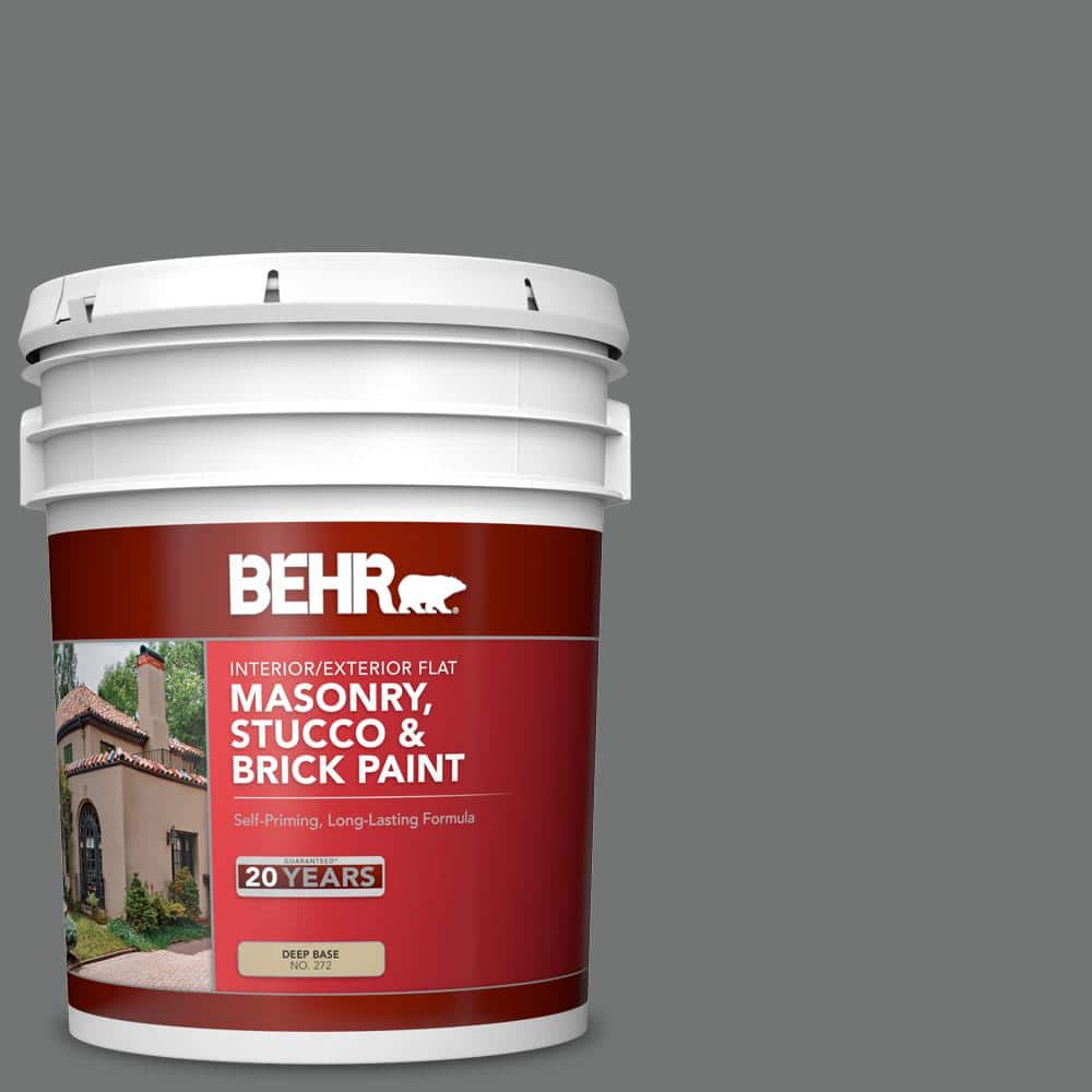 5 gal. #N520-5 Iron Mountain Flat Interior/Exterior Masonry, Stucco and Bri